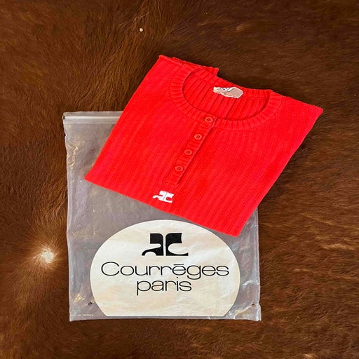 Tee-shirt côtelé Courrèges