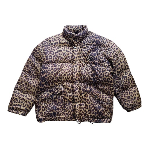 Leopard down jacket