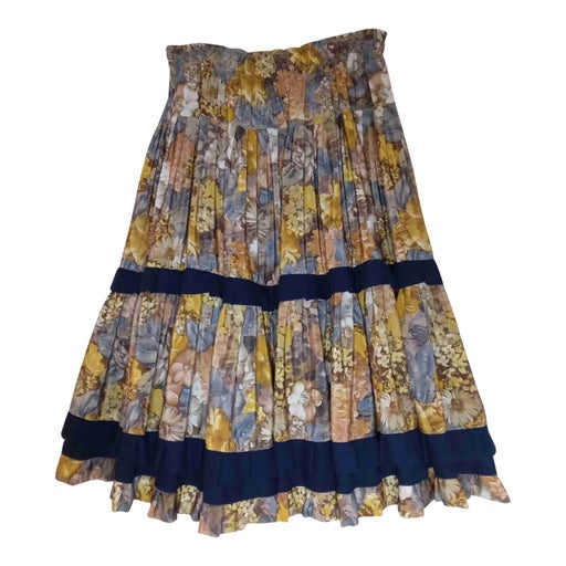 Long floral skirt