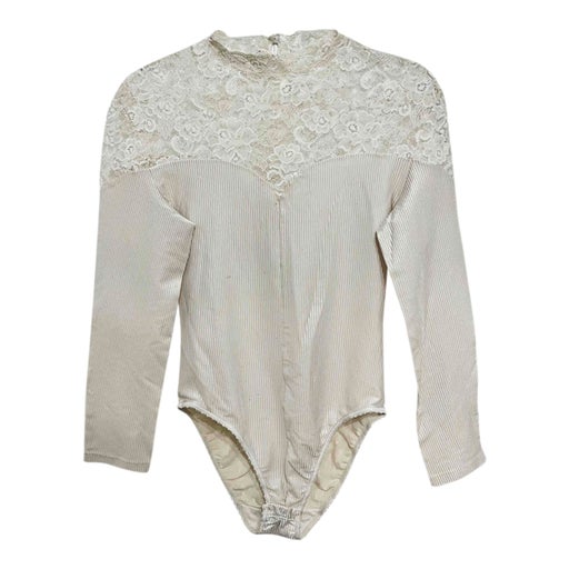 Satin and lace bodysuit