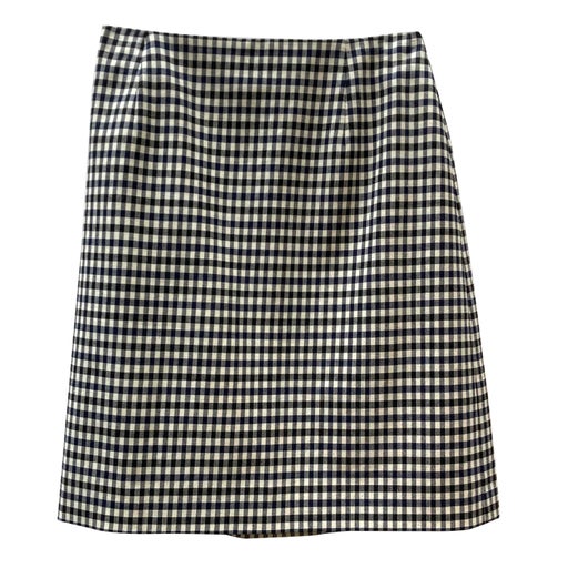 Gingham mini skirt