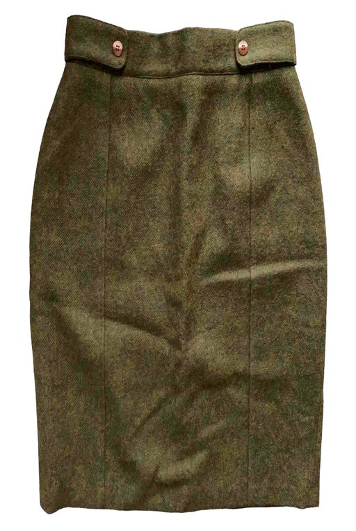 Wool mini skirt