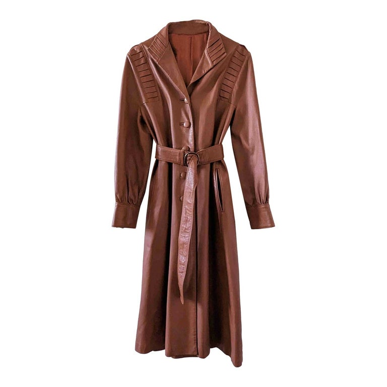 Trench en cuir