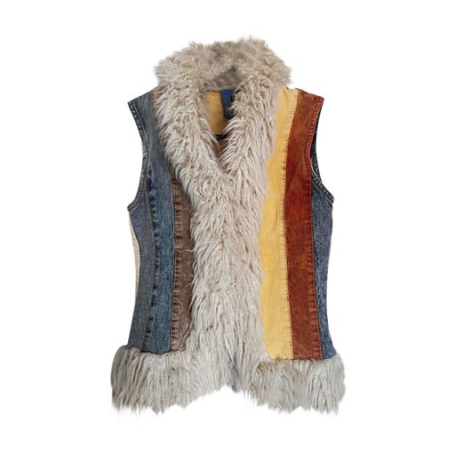 Veste sans manches patchwork