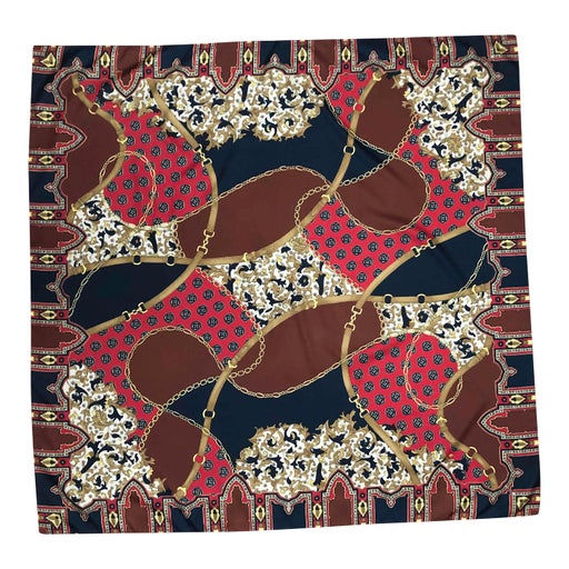 Foulard à motifs en soie