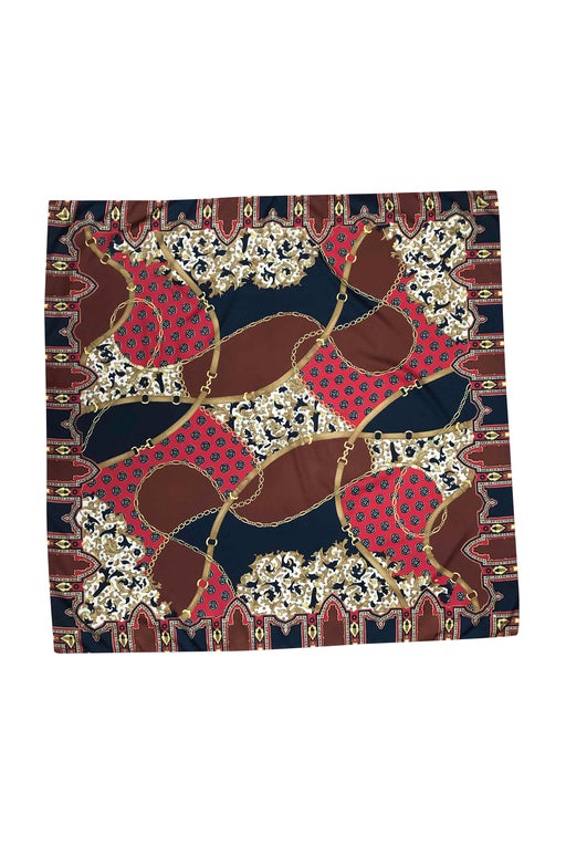 Patterned silk scarf