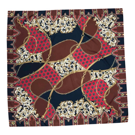 Patterned silk scarf
