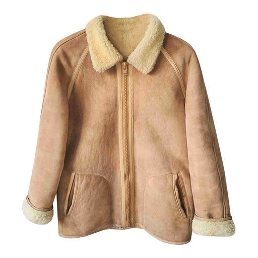 Blouson en peau lainée
