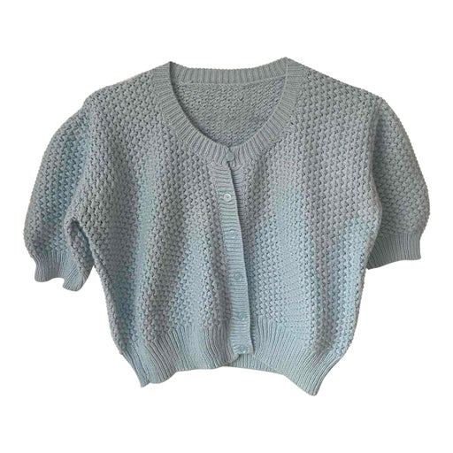 Wool cropped cardigan