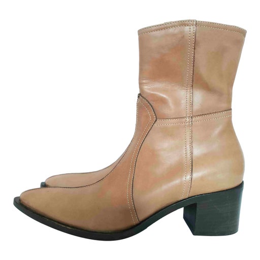 Bottines en cuir