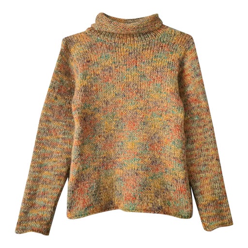 Col roulé en laine multicolore