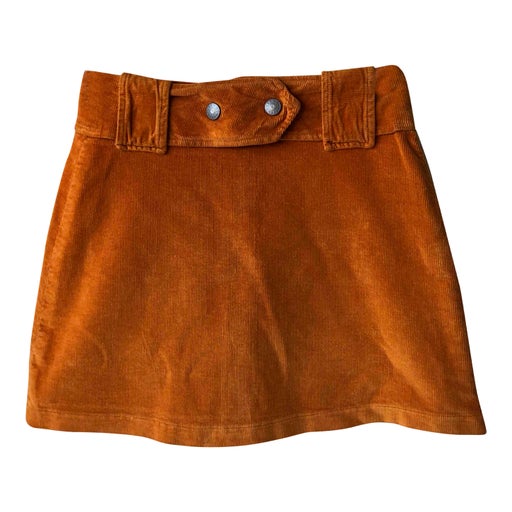 Corduroy mini skirt