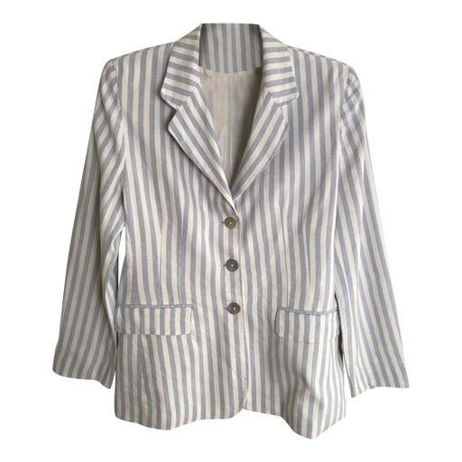 Linen striped blazer