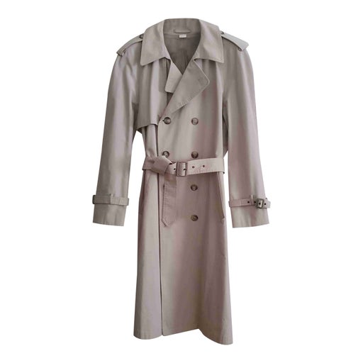 Belted cotton trench coat