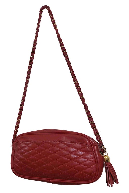 Leather quilted bag