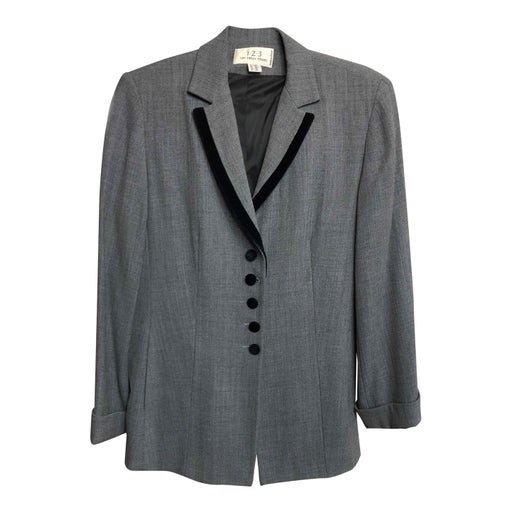 Wool blend blazer