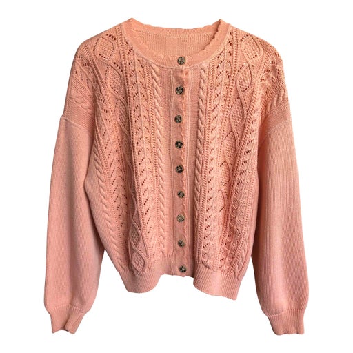 Cable knit cardigan
