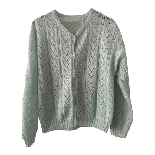 Openwork cardigan