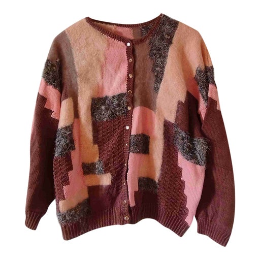 Cardigan à motifs en laine