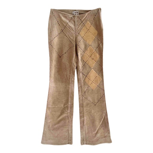 Pantalon flare en velours côtelé