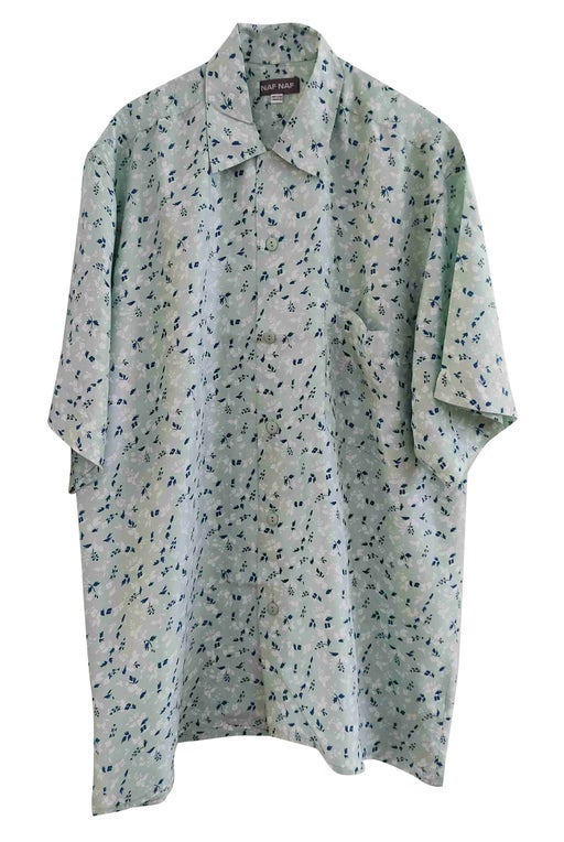 Patterned silk shirt