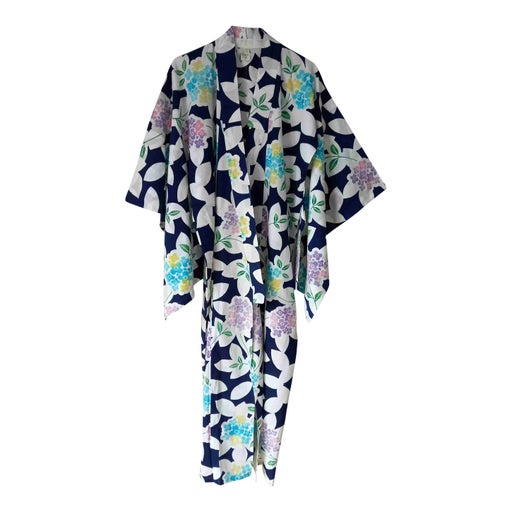 Kimono long à fleurs
