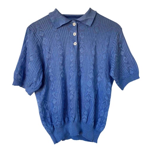 Patterned knit top
