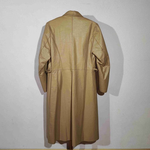 Leather trench coat