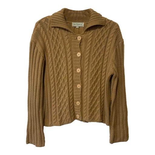 Cable knit cardigan