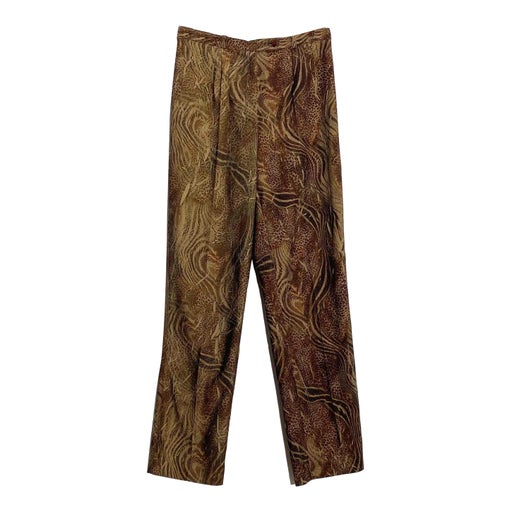 Pantalon taille haute léopard