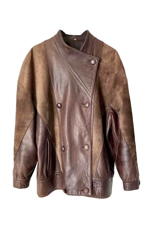 Leather and suede jacket