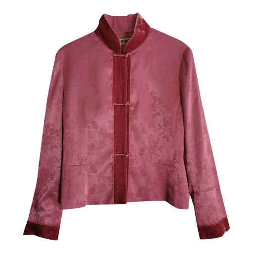 Asian satin and velvet jacket