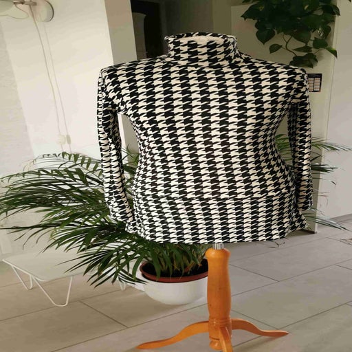 Robe mini pied-de-coq