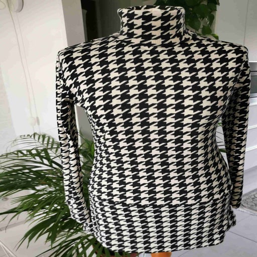 Robe mini pied-de-coq