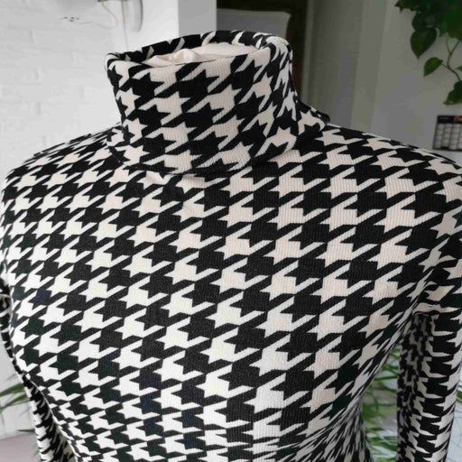 Robe mini pied-de-coq