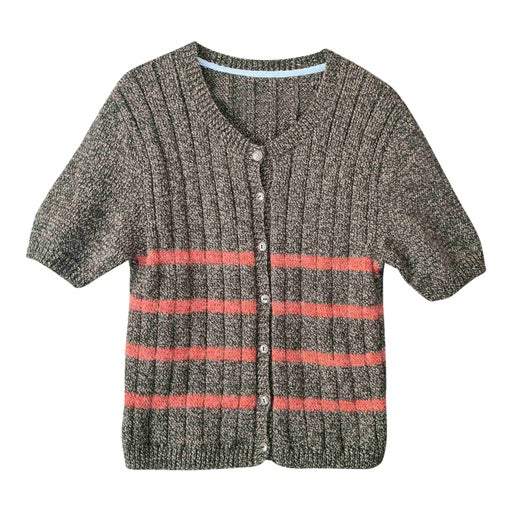 Striped wool top