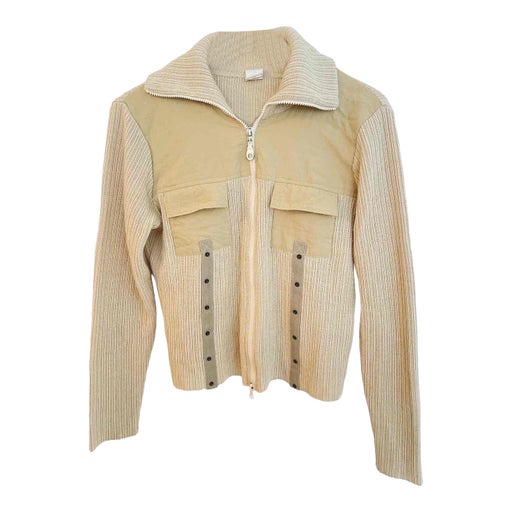 Ribbed patchwork cardigan