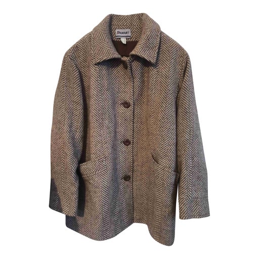 Herringbone wool coat