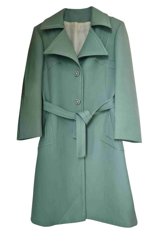 70's belted trench coat