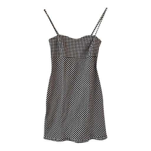 Gingham mini dress