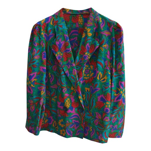 Blazer with multicolored patterns