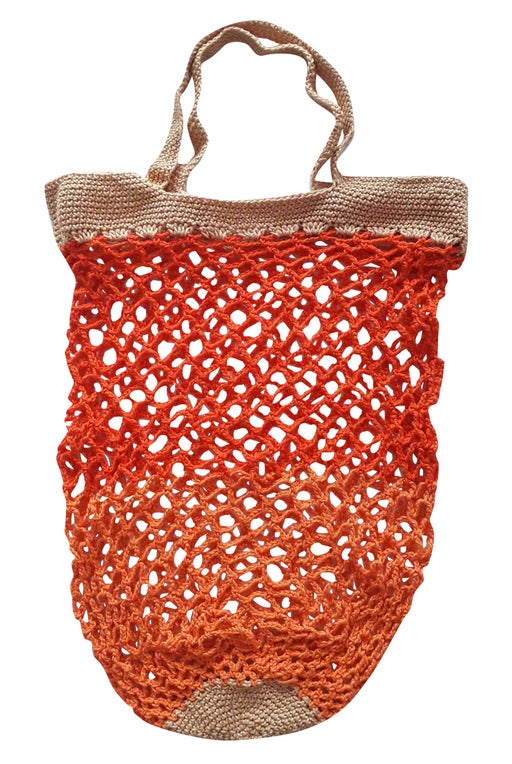 Knit mesh bag