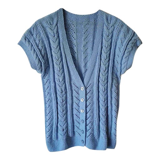 Cable knit cardigan