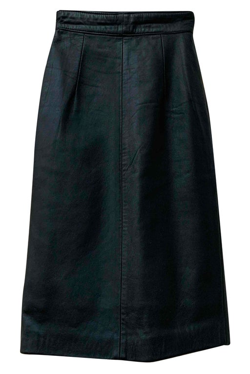 Leather sheath skirt