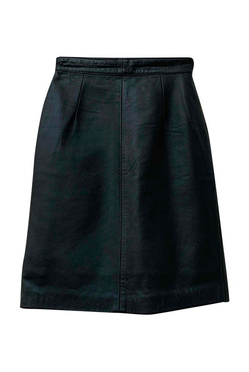 Leather sheath skirt