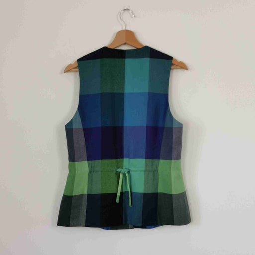 Gilet sans manches à carreaux