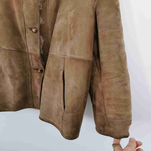 Manteau en peau lainée
