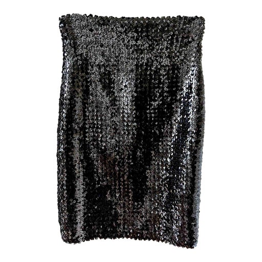 Sequin tube skirt