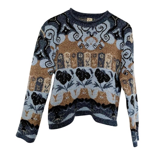 Patterned wool sweater