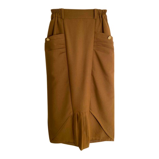 Pleated midi skirt